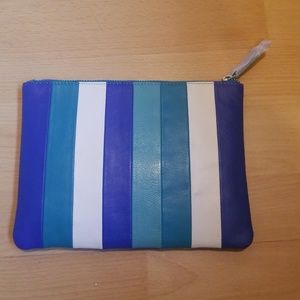 Multi color zip pouch